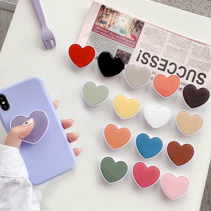 Tech Accessories Phone - Universal Heart Shaped Folding Finger Ring
