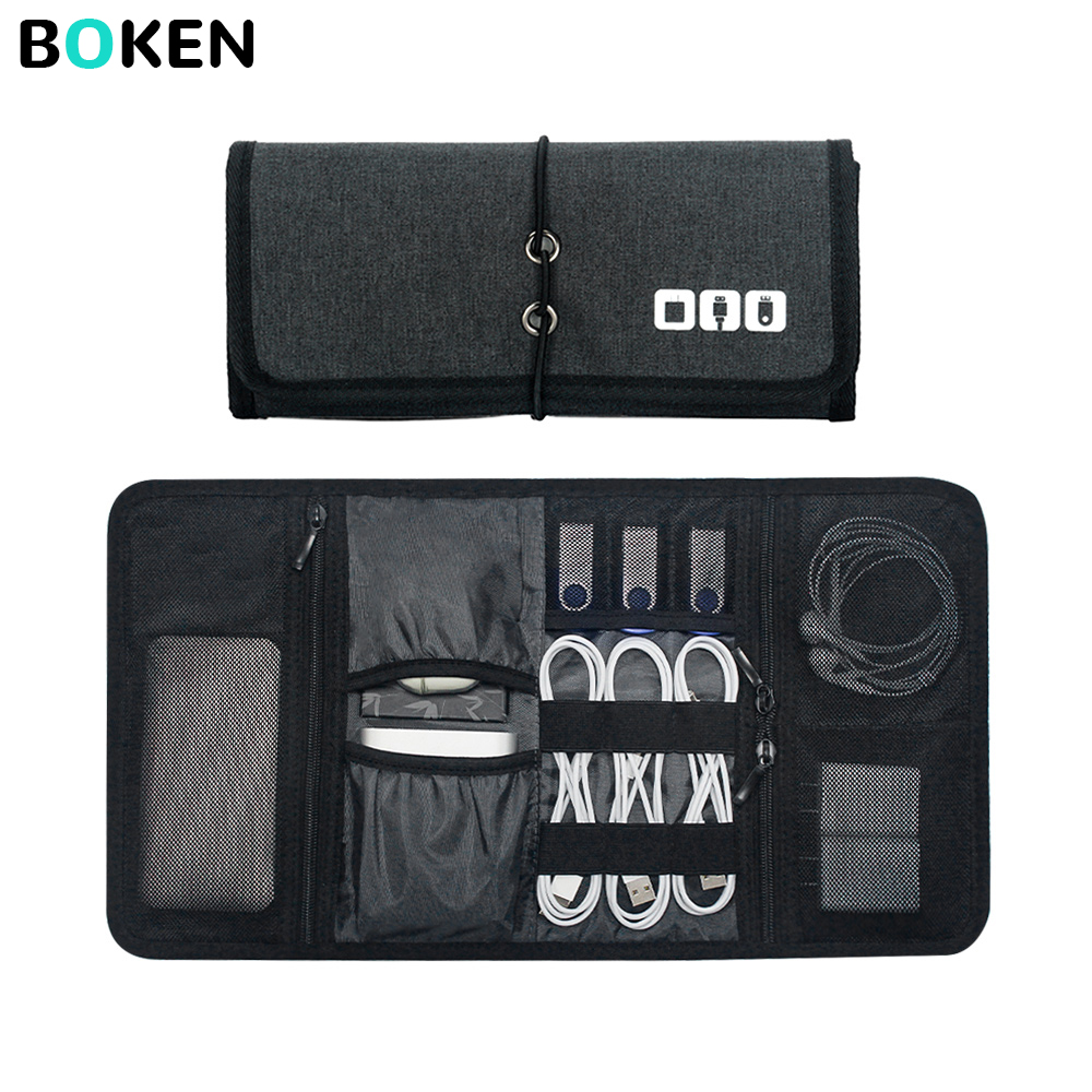 Tech Accessories For Office - Tech Organizer Bag Cable Storage Case