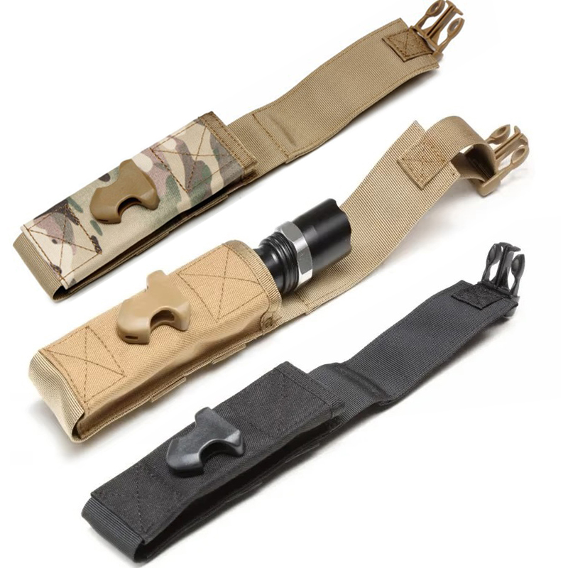 Tech Accessories Pouch - Flashlight Pouch Torch Holder Case Molle