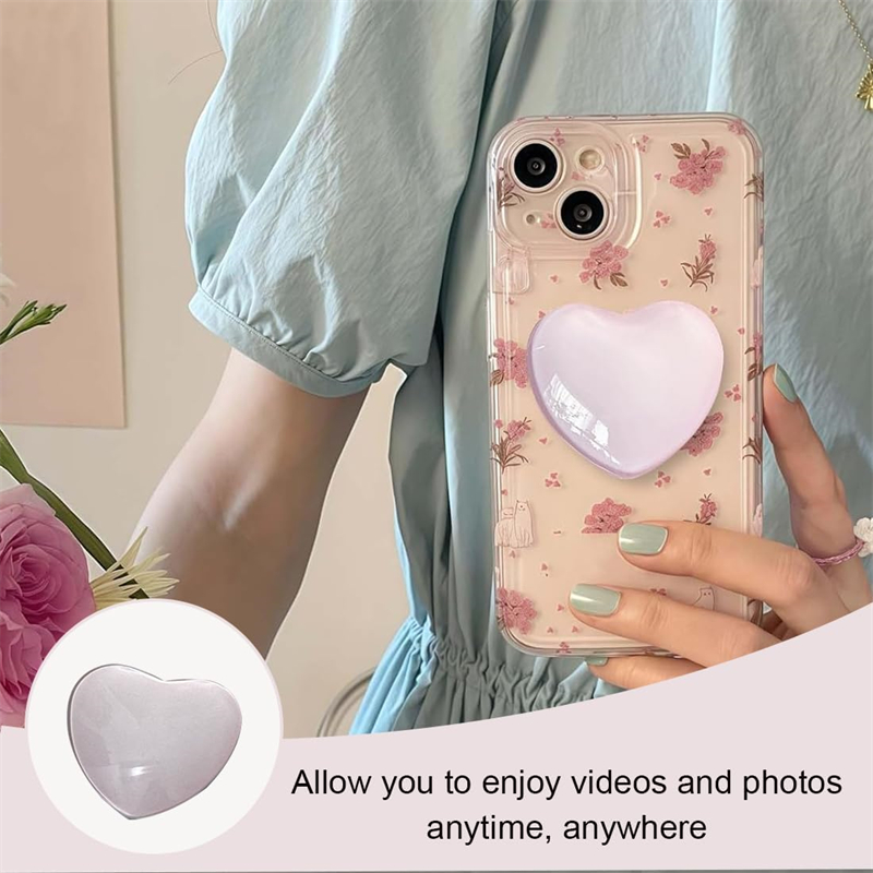 3D Heart Shape Crystal Foldabl - Tech Accessories Phone ulasan dan harga