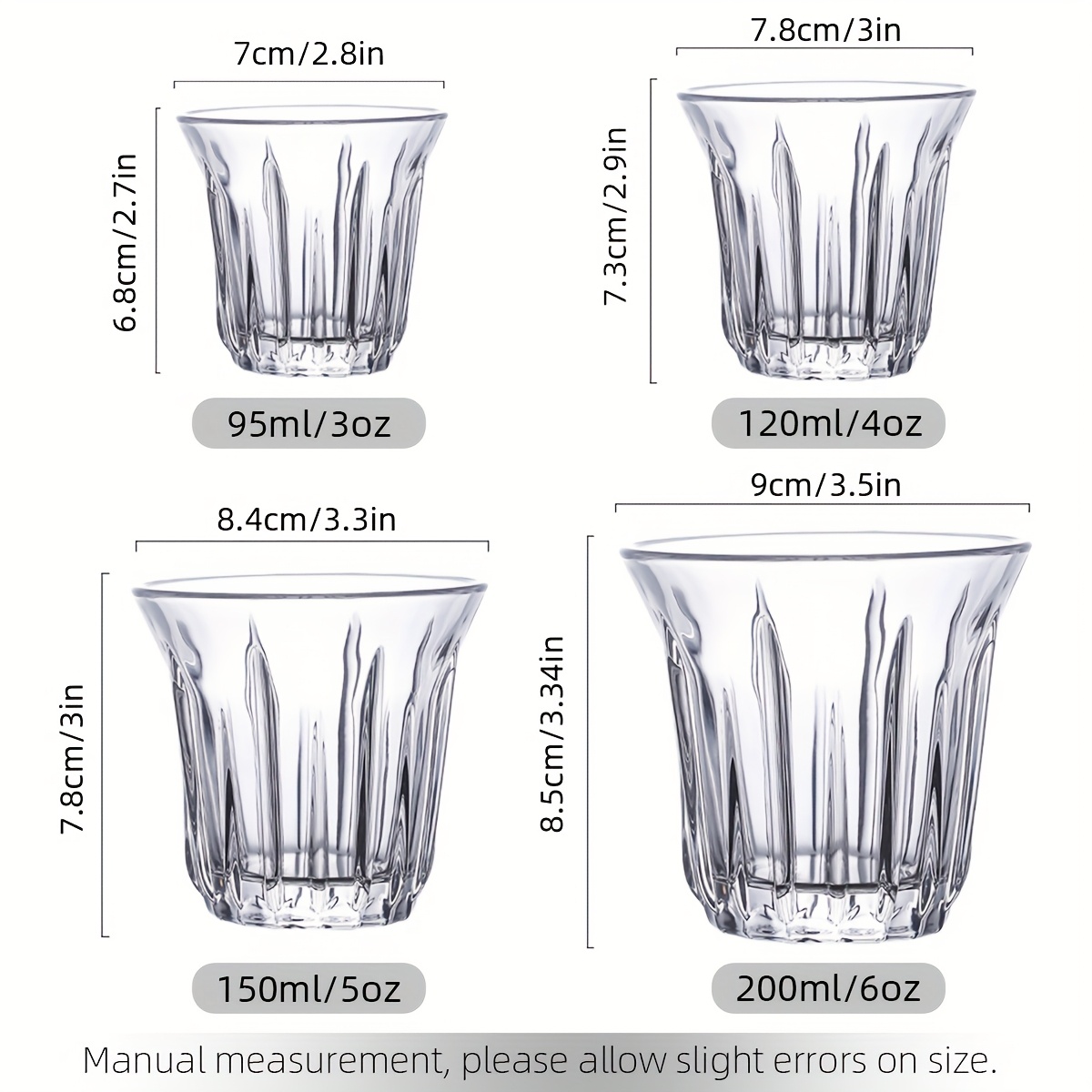 2 Pack Espresso Cups, Clear Gl - Tech Accessories For Office ulasan dan harga