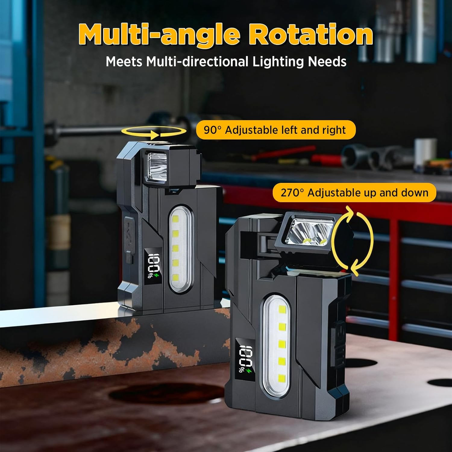 Super Bright 1000LM LED Flashl - Pen Holder Magnetic ulasan dan harga