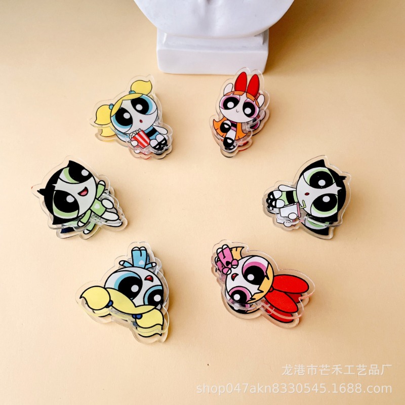 6PCS Kawaii The Powerpuffs Gir - Tech Accessories For Office ulasan dan harga