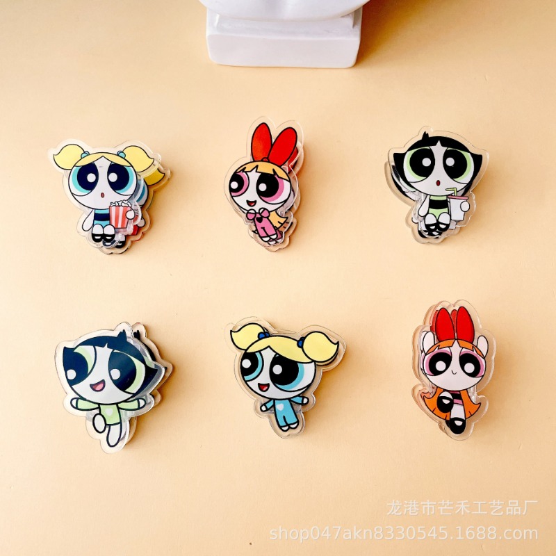 6PCS Kawaii The Powerpuffs Gir - Tech Accessories For Office ulasan dan harga