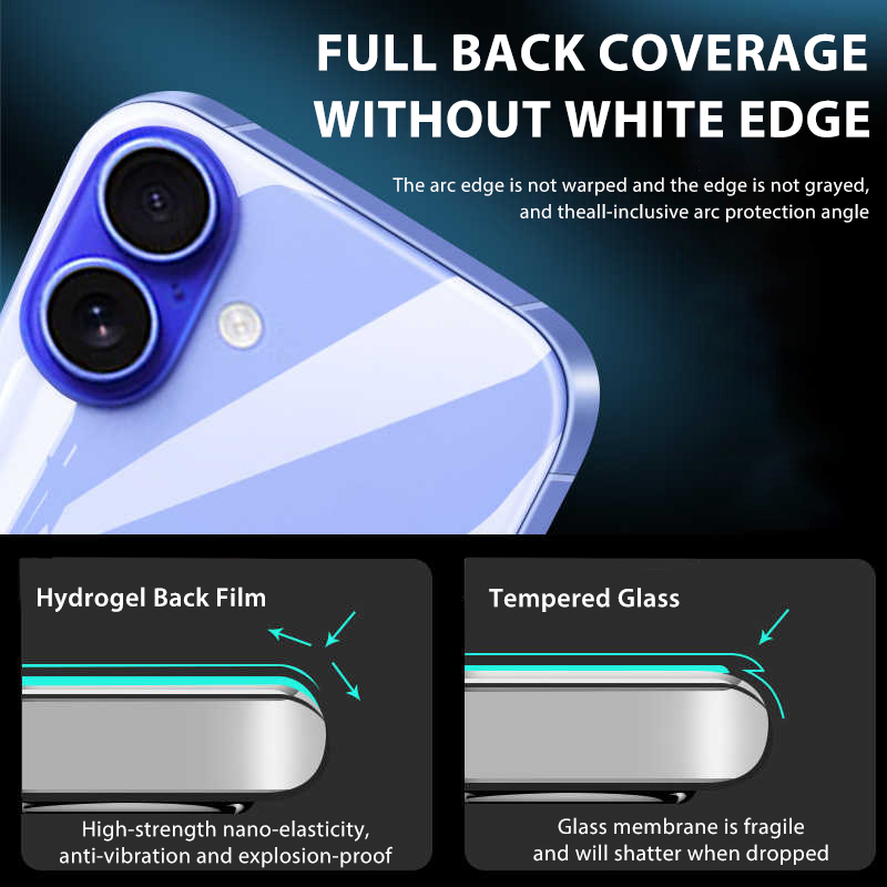 4-1Pcs Back Hydrogel Film For  - Tech Accessories Phone ulasan dan harga