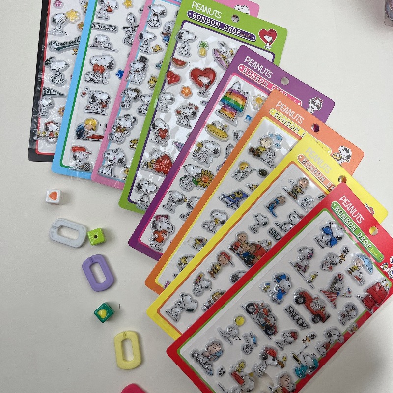 8Pcs Cute Snoopy Cartoon 3D Re - Tech Accessories For Office ulasan dan harga