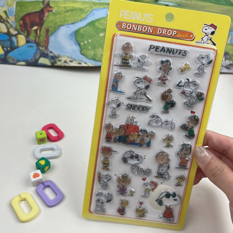8Pcs Cute Snoopy Cartoon 3D Re - Tech Accessories For Office ulasan dan harga