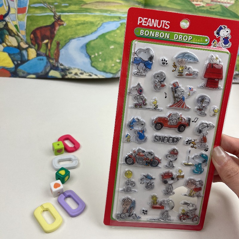 8Pcs Cute Snoopy Cartoon 3D Re - Tech Accessories For Office ulasan dan harga