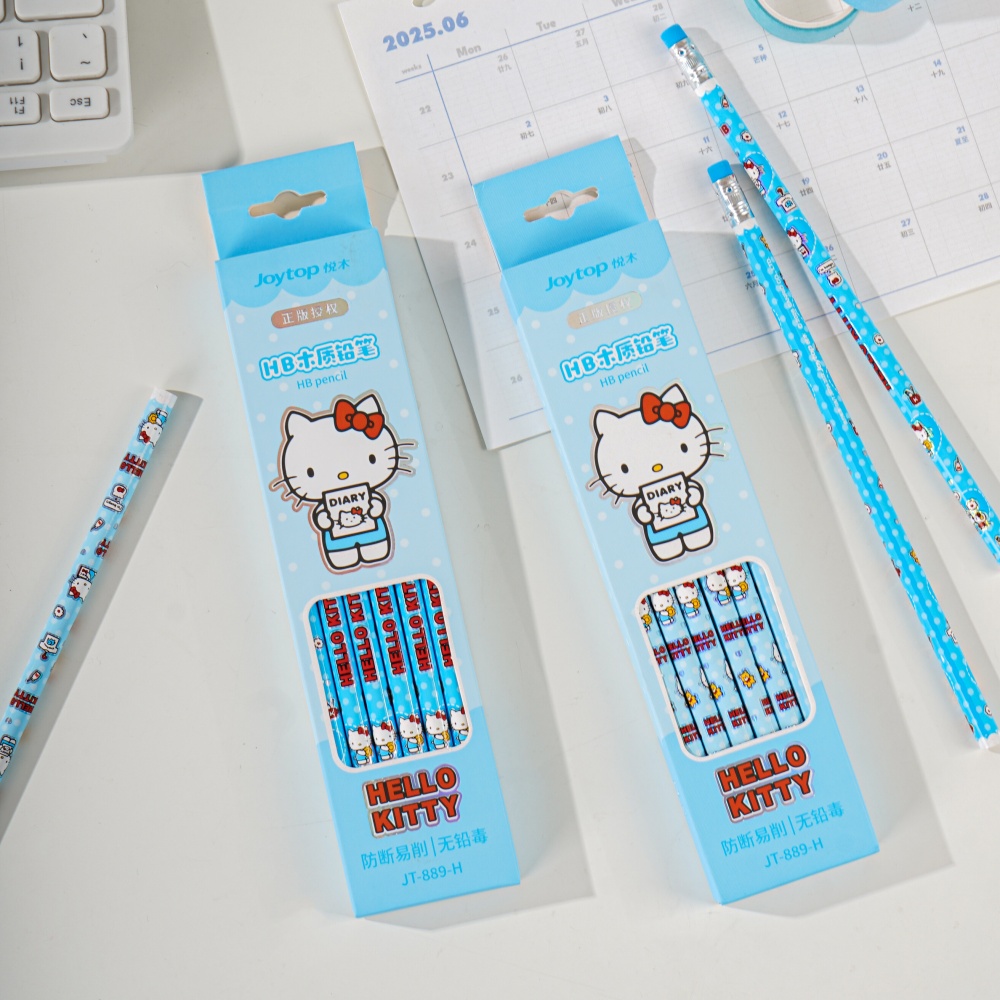 12Pcs Genuine Sanrio Hello Kit - Tech Accessories For Office ulasan dan harga