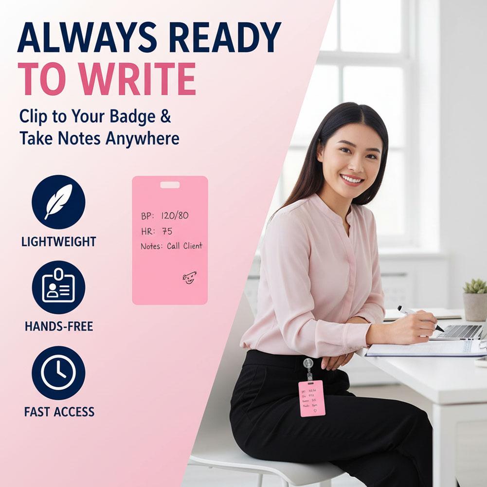 Portable Dry Erase Note Badge  - Tech Accessories For Office ulasan dan harga