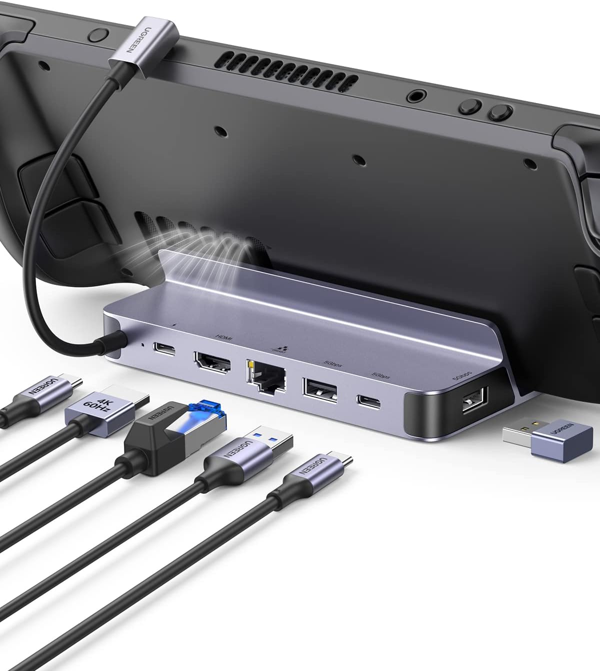 UGREEN Steam Deck Dock 6-in-1  - Usb C To Hdmi ulasan dan harga