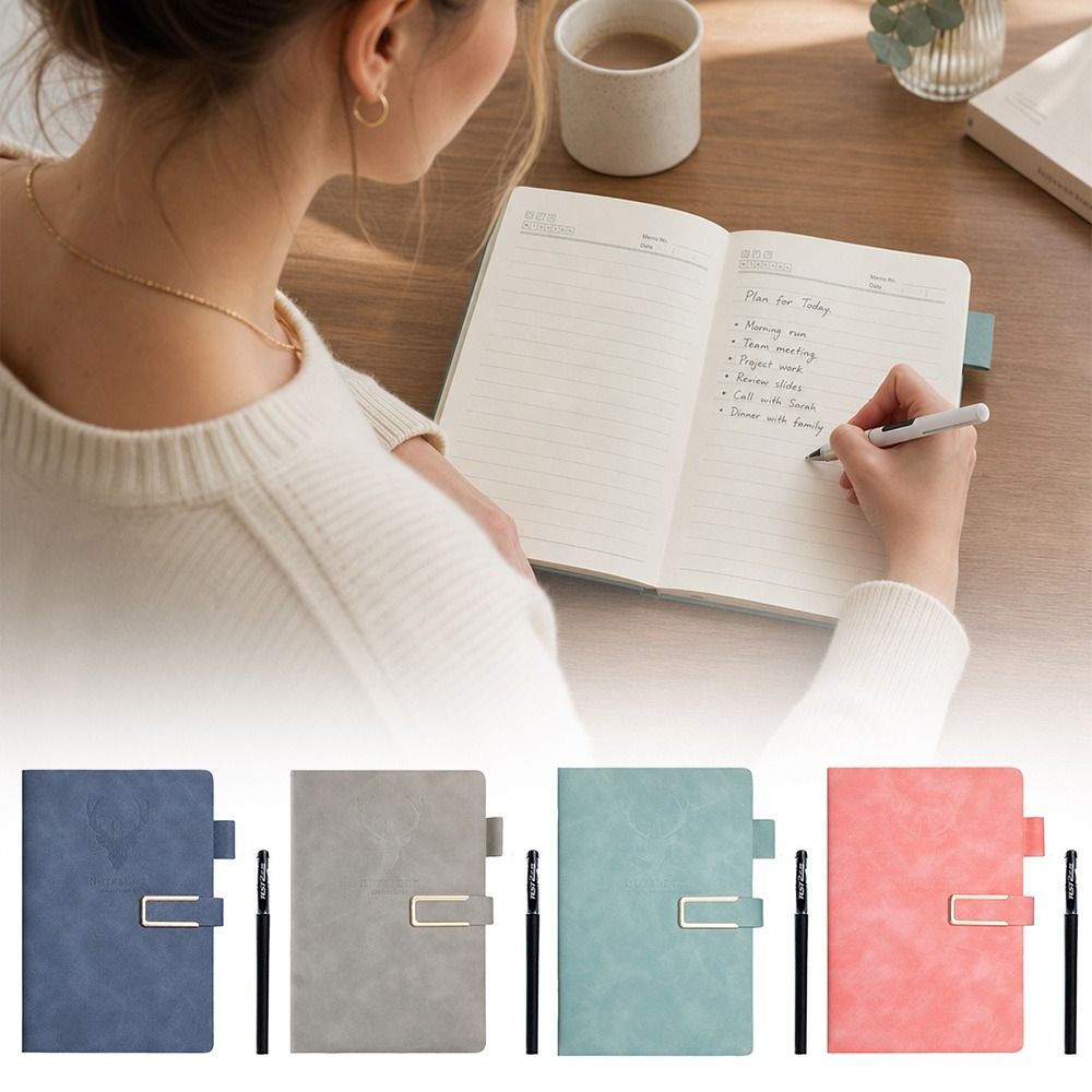 New PU Leather Magnetic Buckle - Pen Holder Magnetic ulasan dan harga
