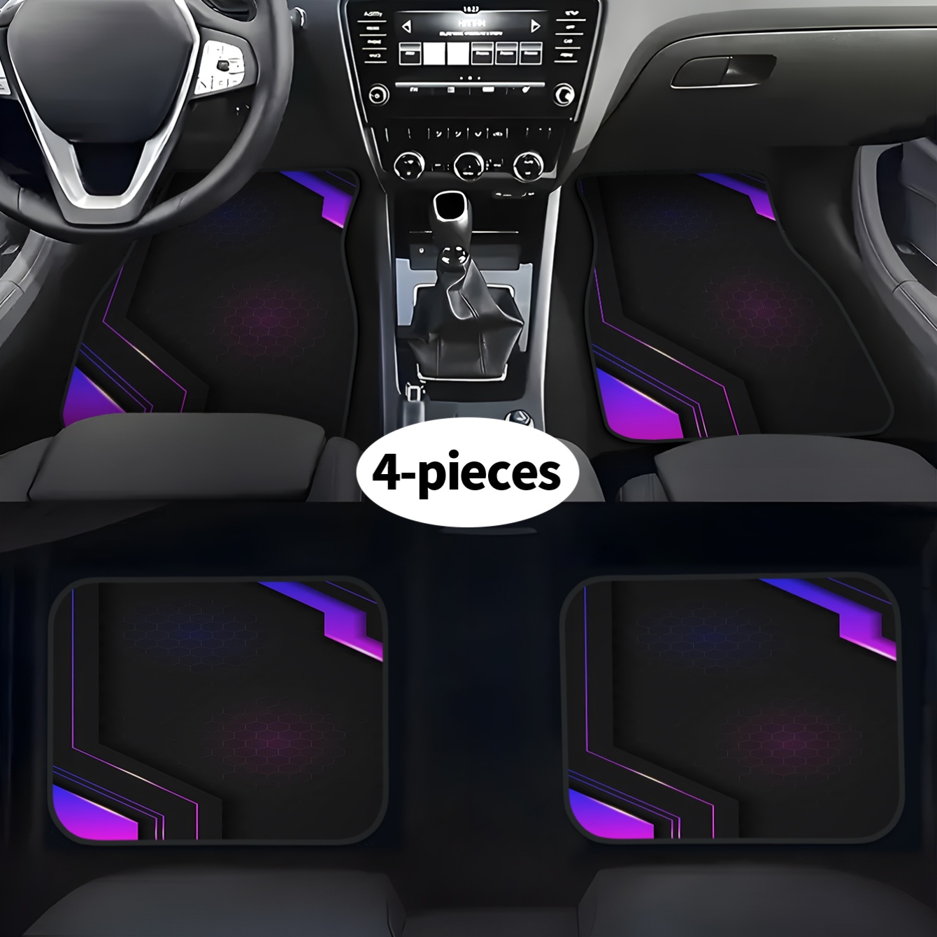 4pcs 2D High-Tech Geometric Pa - Tech Accessories Luxury ulasan dan harga