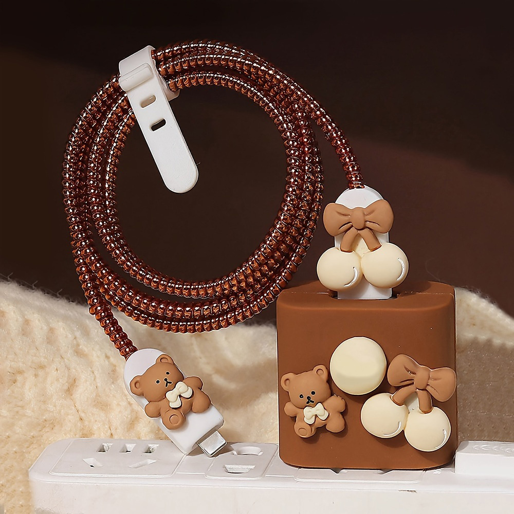 Cute Bear Charger Protector Ca - Tech Accessories Phone ulasan dan harga