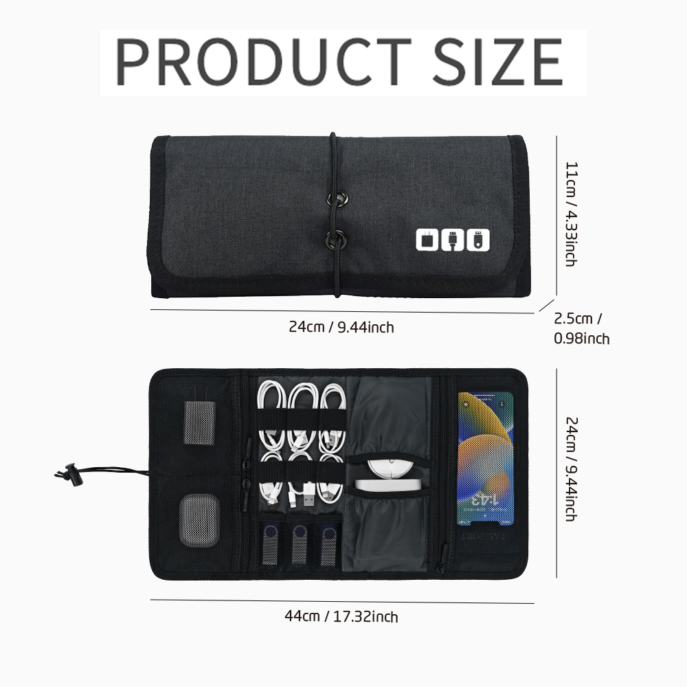Tech Organizer Bag Cable Stora - Tech Accessories For Office ulasan dan harga