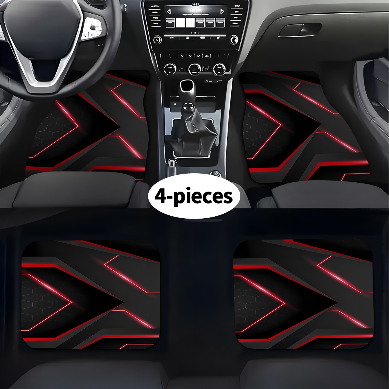 4pcs Set Of High-end Car Inter - Tech Accessories Luxury ulasan dan harga