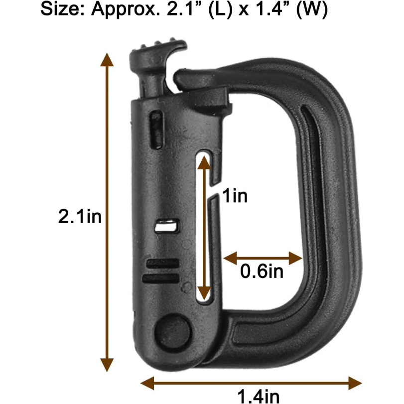 5Pcs Plastic D-Ring Tactical C - Tech Accessories Pouch ulasan dan harga