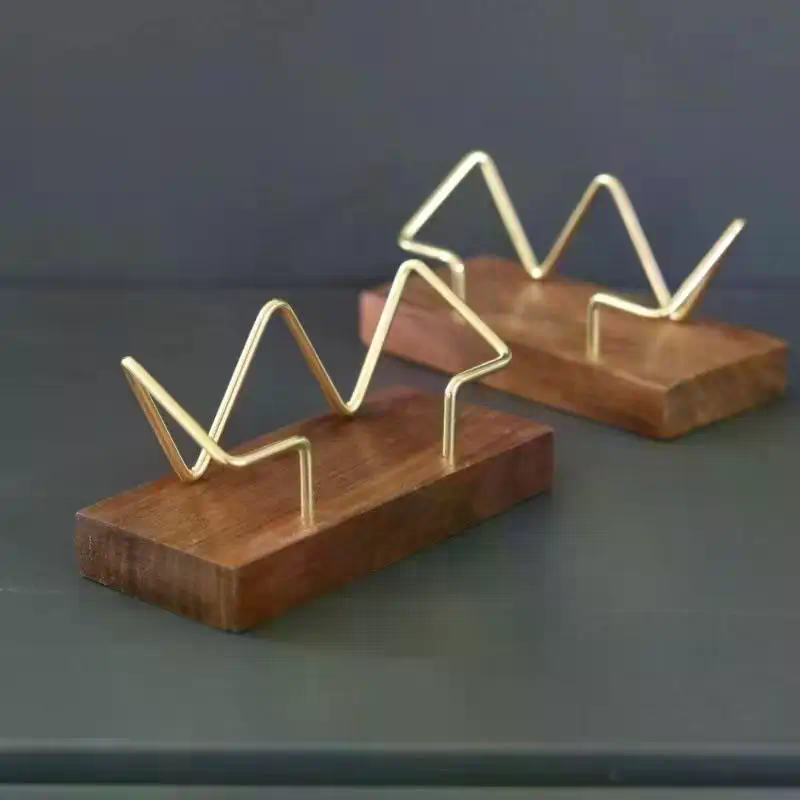Wooden Business Card Holder Or - Tech Accessories For Office ulasan dan harga