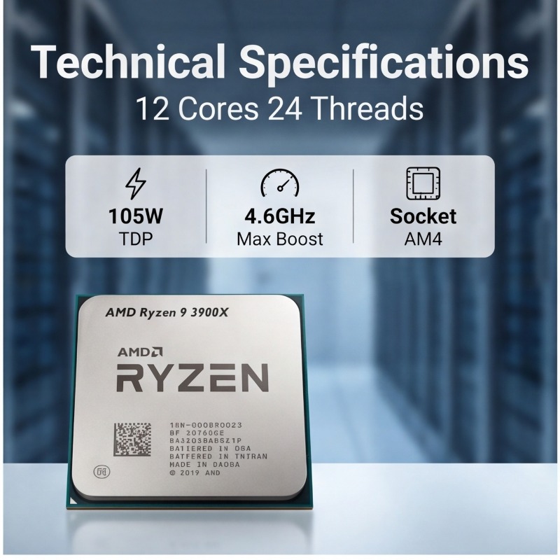 Ryzen 9 3900X Processor For De - Amd Cpu Ryzen 9 ulasan dan harga