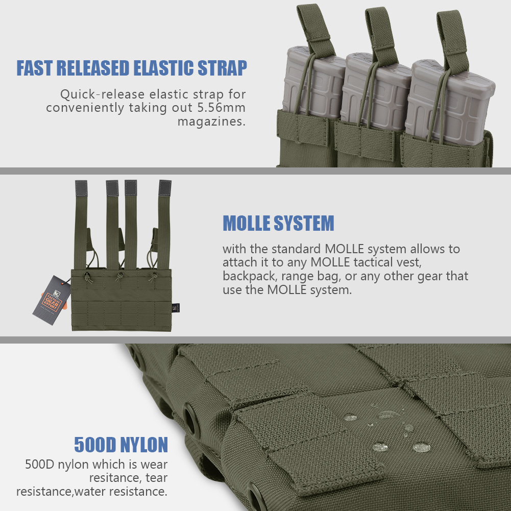 KRYDEX Tactical 5.56 MOLLE Mag - Tech Accessories Pouch ulasan dan harga